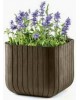 CURVER.  imitatie lemn maro auriu CUBE PLANTER M 